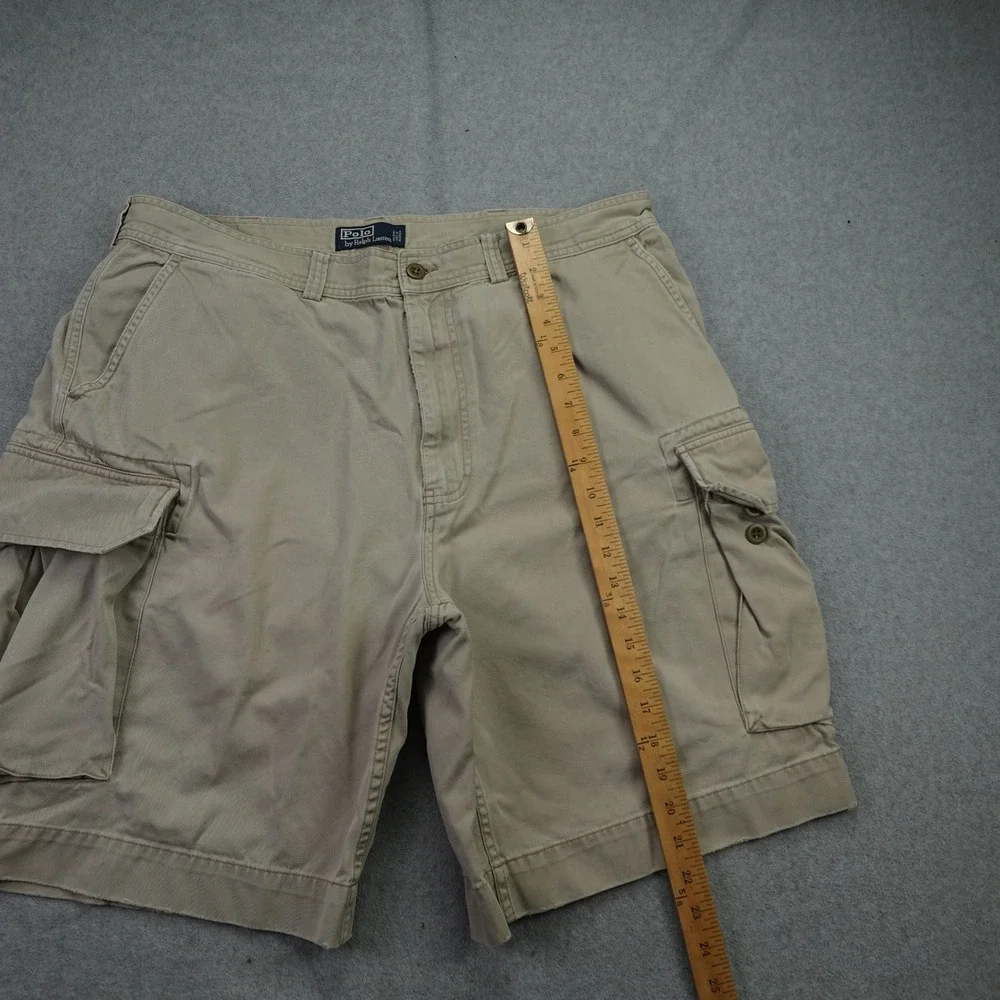 Polo Ralph Lauren‎ Shorts Mens 38 Tan Cotton Classic Distressed Utility Cargo